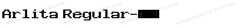 Arlita Regular字体转换